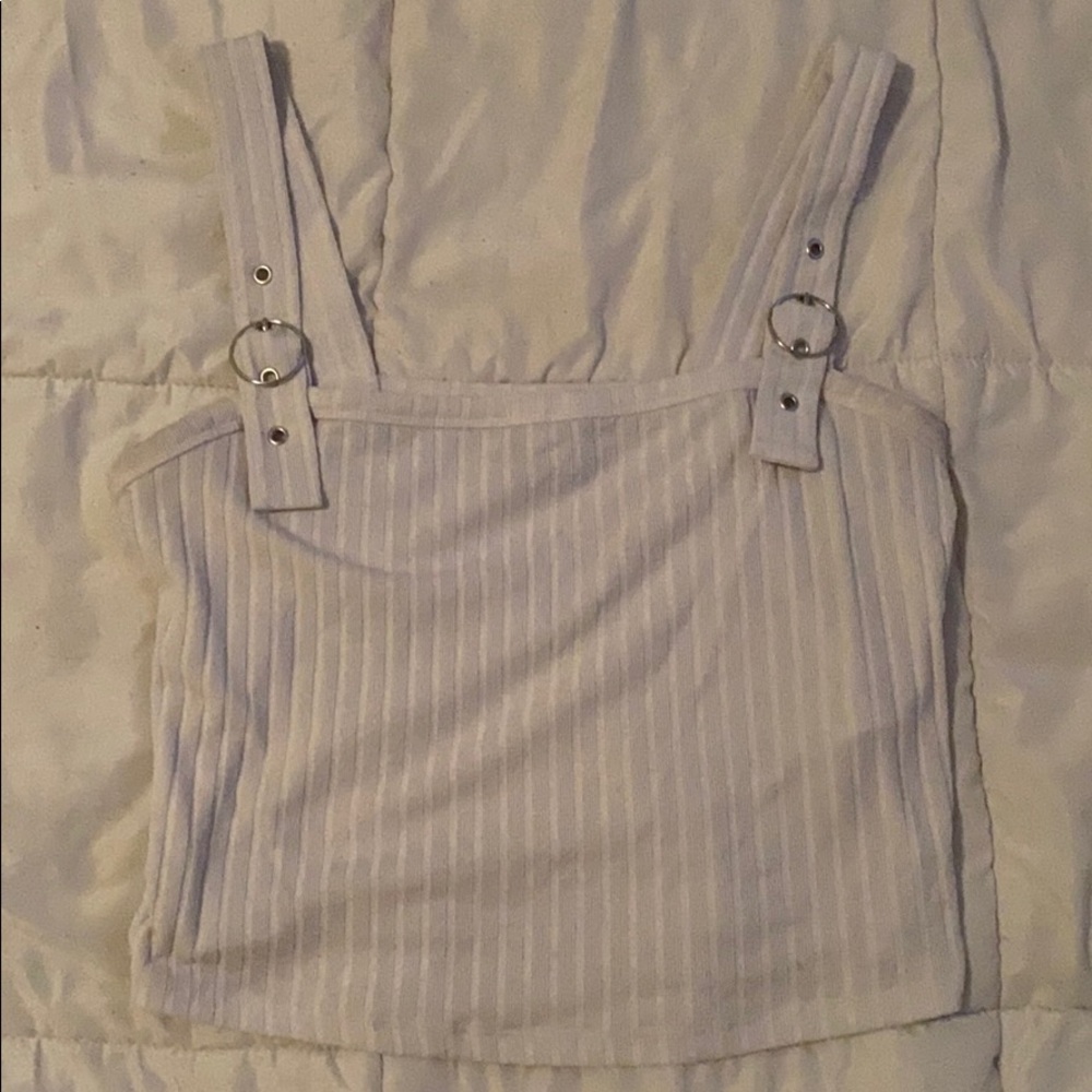 hollister white tank